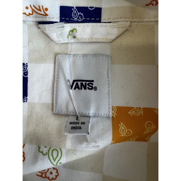 Vans Plaid check Mid-Weight Shirt Jacket Women's Barn retro skater Size L /XL - Picture 5 of 9